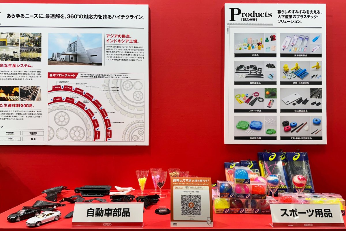 高機能素材 Week［大阪］大下産業 自動車、スポーツ系プラスチック製品